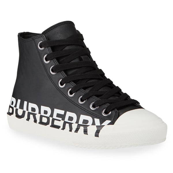 国内発送! Burberry バーバリー コピー ロゴ ハイトップ スニーカー