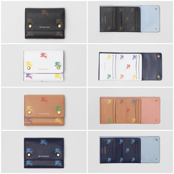 バーバリー 財布 コピー Burberry Small EKD Leather Wallet