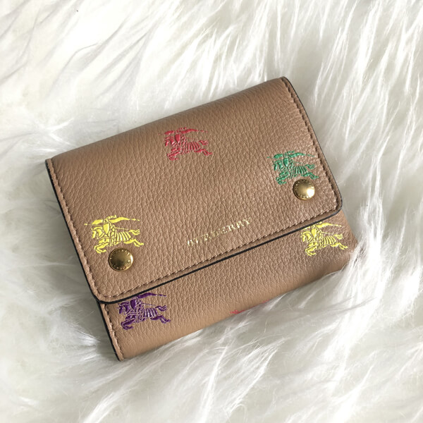 バーバリー 財布 コピー Burberry Small EKD Leather Wallet