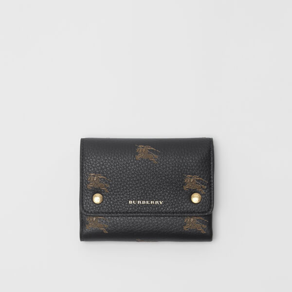 バーバリー 財布 コピー Burberry Small EKD Leather Wallet