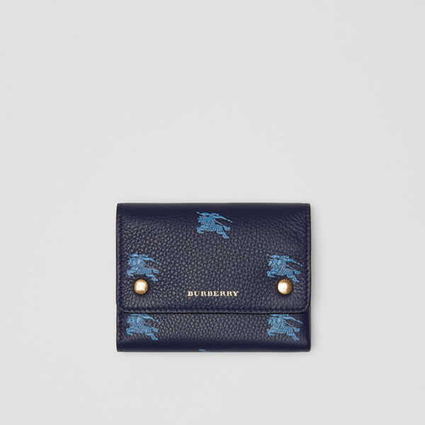 バーバリー 財布 コピー Burberry Small EKD Leather Wallet