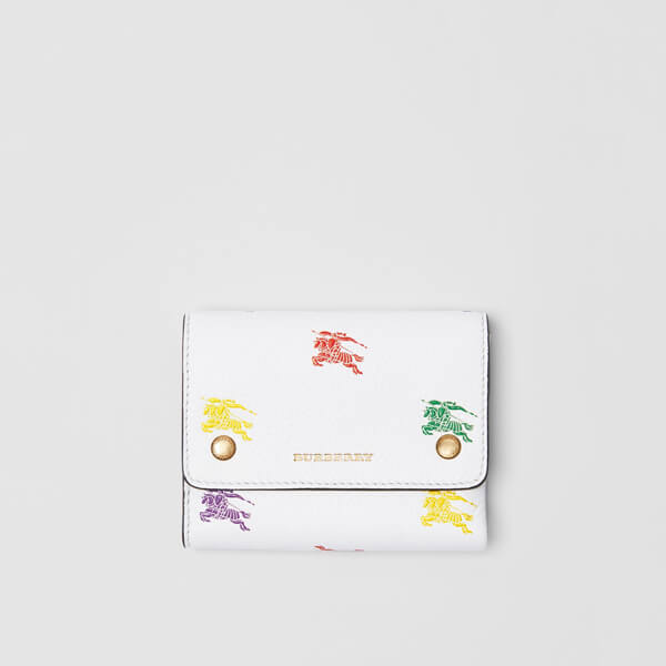 バーバリー 財布 コピー Burberry Small EKD Leather Wallet