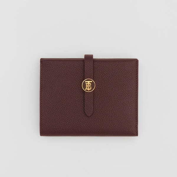 バーバリー 財布 偽物 Burberry グレイニーレザー 二つ折り財布 80233511