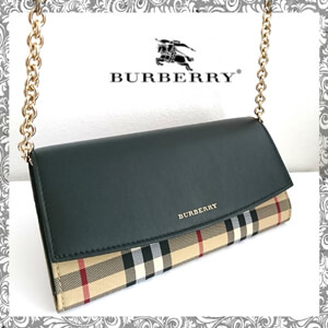 バーバリー 財布 コピー BURBERRY チェック柄が素敵なショルダーウォレット