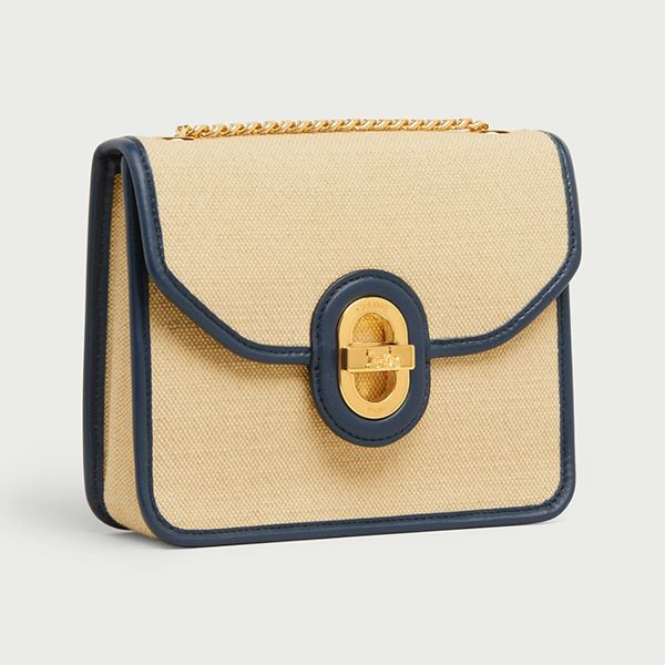 【セリーヌ バッグ 偽物】バイカラーサルキークラッチ BAG ポシェット 196942DJX.01NA