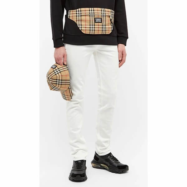 バーバリー ウエストポーチ コピー☆韓国の人気☆BURBERRY☆Logo Applique VintageCheck Bag☆