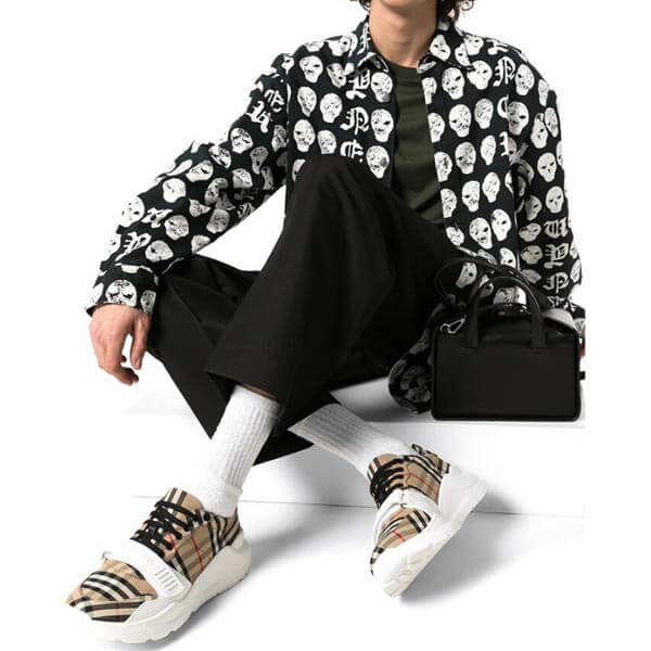 ★送料関税込★BURBERRY★バーバリー 偽物 Vintage Check Sneakers★スニーカー