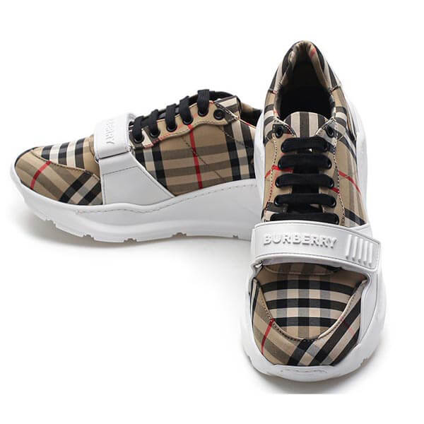 ★送料関税込★BURBERRY★バーバリー 偽物 Vintage Check Sneakers★スニーカー