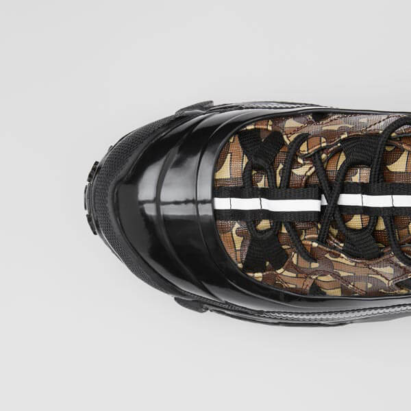BURBERRY☆バーバリー コピー モノグラムプリント キャンバス アーサースニーカー