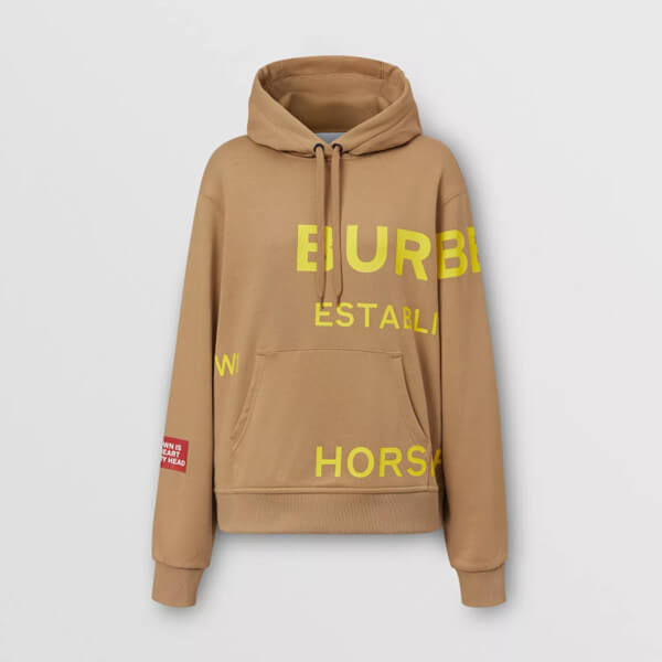 バーバリー パーカー 偽物 BURBERRY*ホースフェリー ロゴ オーバーサイズ フーディー