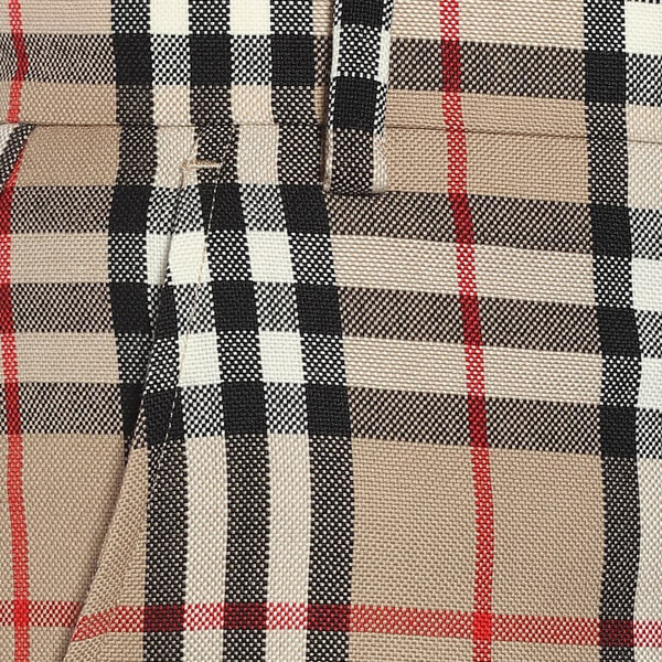 新作◆バーバリー パンツ コピー◆BURBERRY ヴィンテージチェックハイライズパンツ