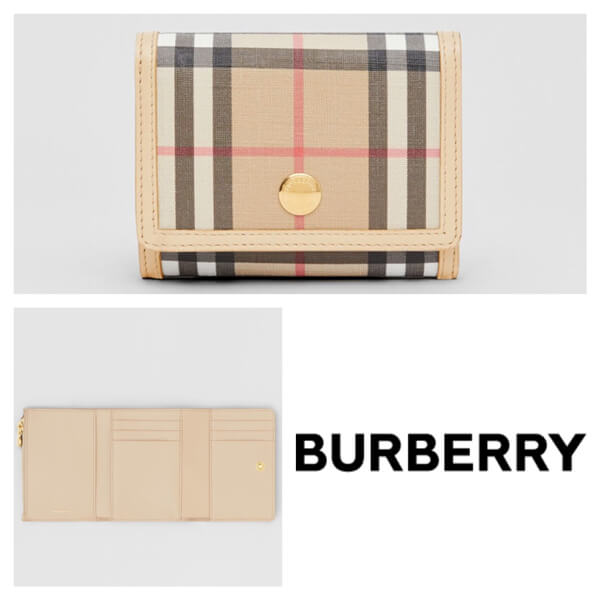 バーバリー 財布 偽物 Burberry 三つ折り ミニ財布