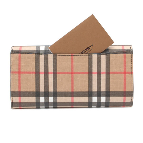 バーバリー 財布 偽物 BURBERRY ヴィンテージ チェック 8015116 長財布