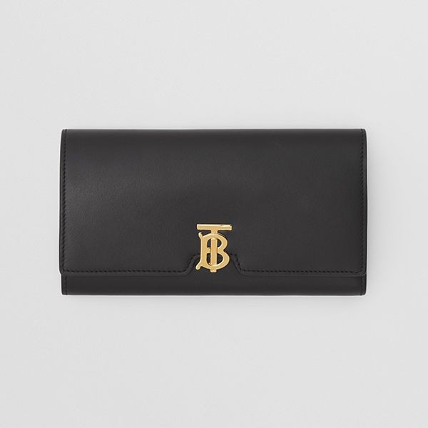 ギフトに最適◆バーバリー◆レザーTBコンチネンタルウォレット 財布 偽物 全3色 80551541