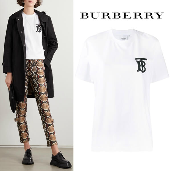 バーバリー Tシャツ コピー∞∞ Burberry ∞∞  モノグラム motif cotton Tシャツ☆80174731