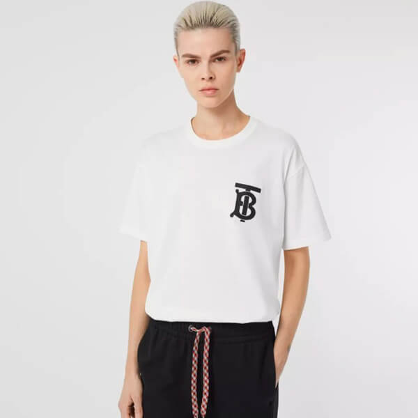 バーバリー Tシャツ コピー∞∞ Burberry ∞∞  モノグラム motif cotton Tシャツ☆80174731