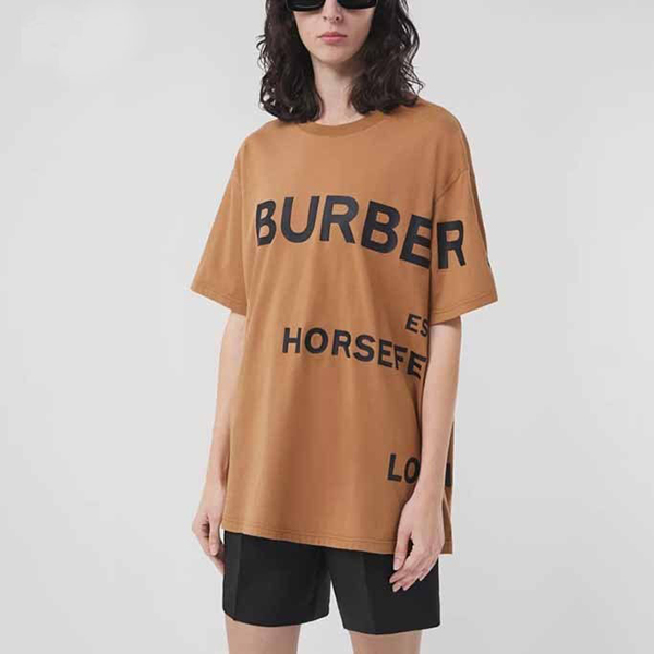 肌触り最高な バーバリー ホースフェリー オーバーサイズ Tシャツ 偽物 80546521