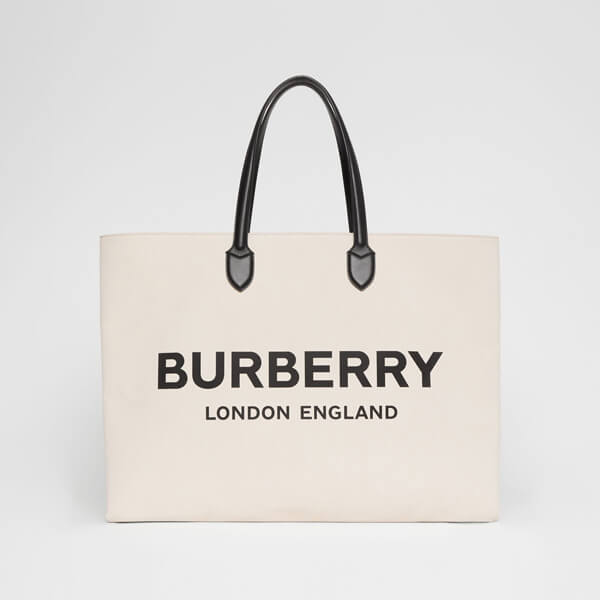 【BURBERRY】バーバリー キャンバストートバッグ コピー ロゴデティール 8009268