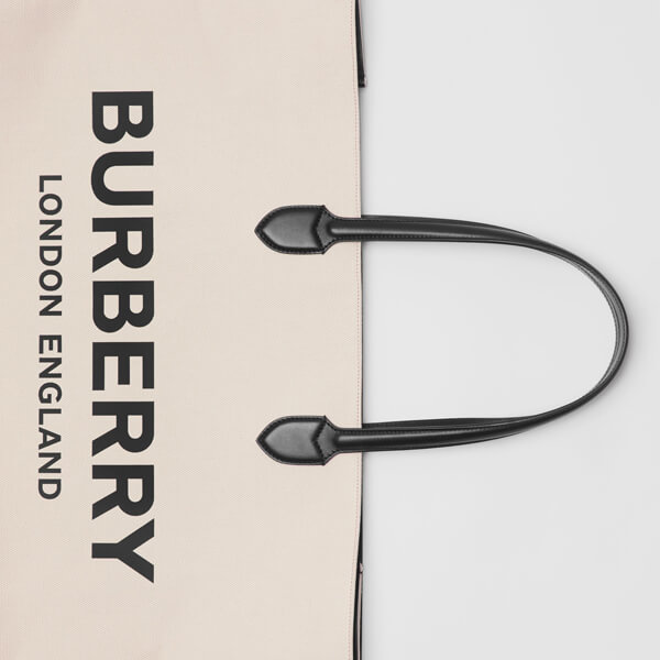 【BURBERRY】バーバリー キャンバストートバッグ コピー ロゴデティール 8009268