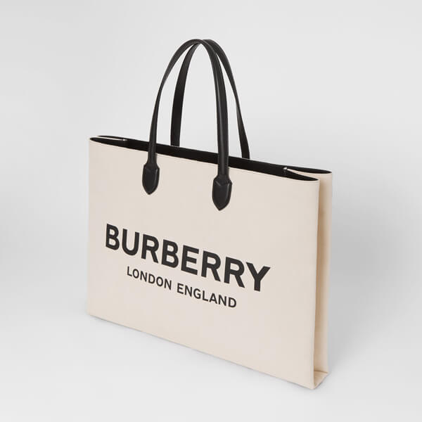 【BURBERRY】バーバリー キャンバストートバッグ コピー ロゴデティール 8009268