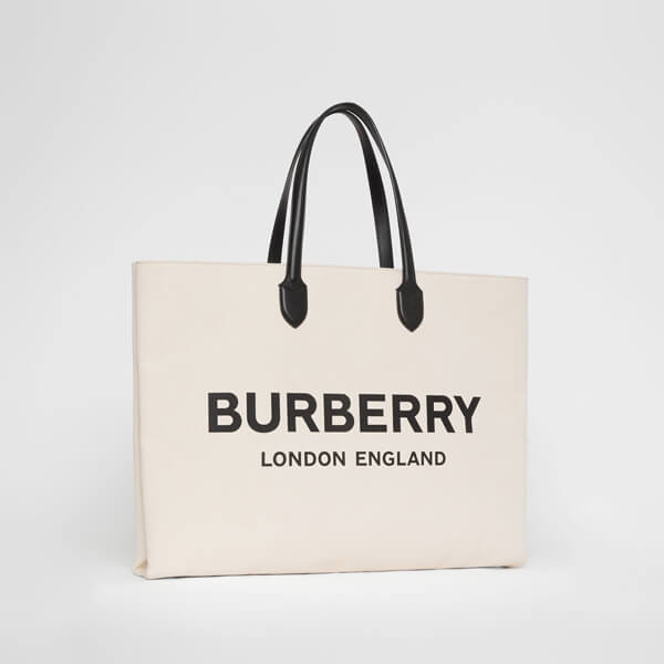 【BURBERRY】バーバリー キャンバストートバッグ コピー ロゴデティール 8009268