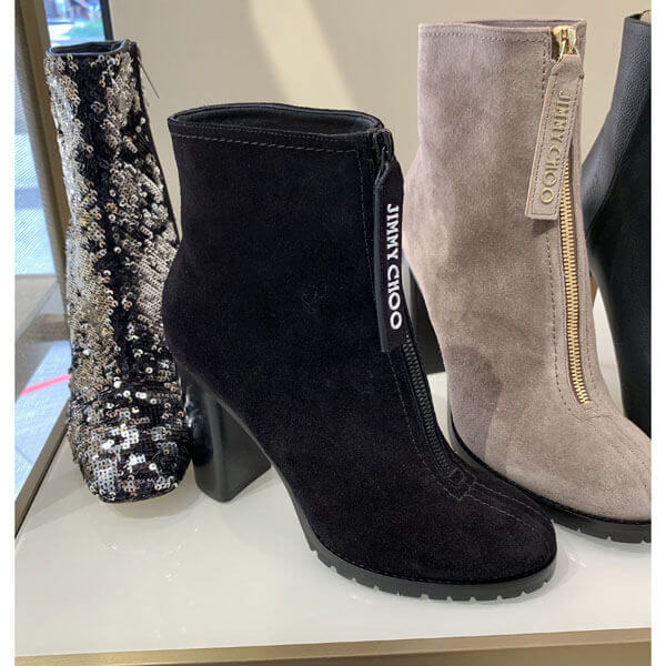 ジミー チュウ 偽物 スニーカー 破格☆サイズ限定ロゴ付ブーティ Brayden95 Jimmy Choo
