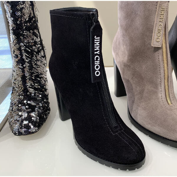 ジミー チュウ 偽物 スニーカー 破格☆サイズ限定ロゴ付ブーティ Brayden95 Jimmy Choo