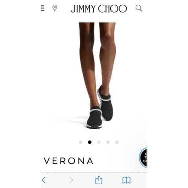 ジミー チュウ 偽物 スニーカー (最新もセールで欲しい)履きやすさ抜群VERONA/Black