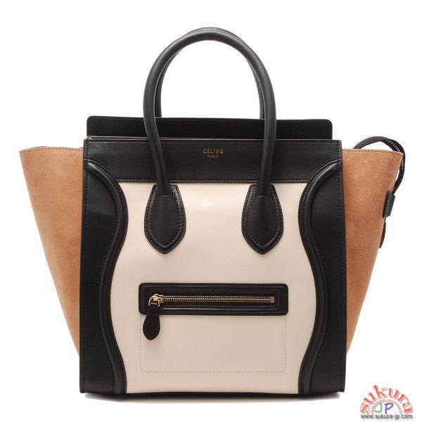 セリーヌ ラゲージ 偽物 ハンドバッグ MINI LUGGAGE 16521 3MBA 01BC