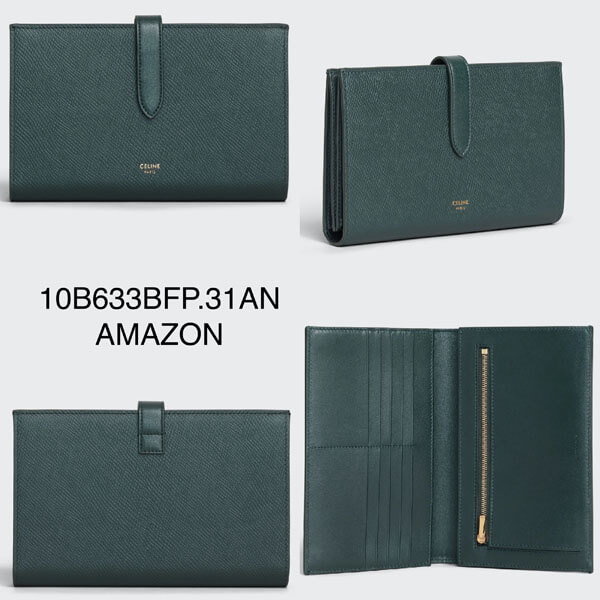 セリーヌ 財布 コピーセリーヌ【入手困難】人気STRAP WALLET Lサイズ 長財布 パスポート 10B633BFP