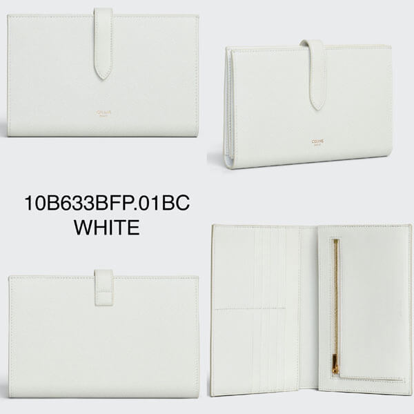 セリーヌ 財布 コピーセリーヌ【入手困難】人気STRAP WALLET Lサイズ 長財布 パスポート 10B633BFP