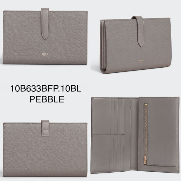 セリーヌ 財布 コピーセリーヌ【入手困難】人気STRAP WALLET Lサイズ 長財布 パスポート 10B633BFP