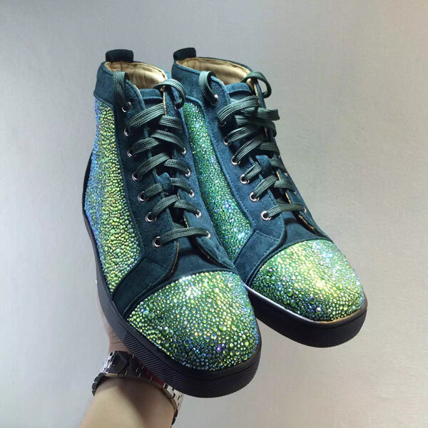 16新作 LOUBOUTIN ルブタンコピー LOUIS STRASS ルイス メンズスニーカ 3100592E019