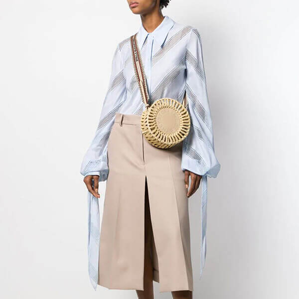 ステラ マッカートニー 偽物 バッグ【Stella McCartney】ロゴ サークル ショルダーバッグ