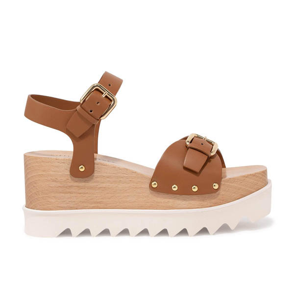 ステラマッカートニー サンダル コピー 21SS◆Stella McCartney◆Elyse プラットフォームサンダル Cuoio 800317W1DX02501