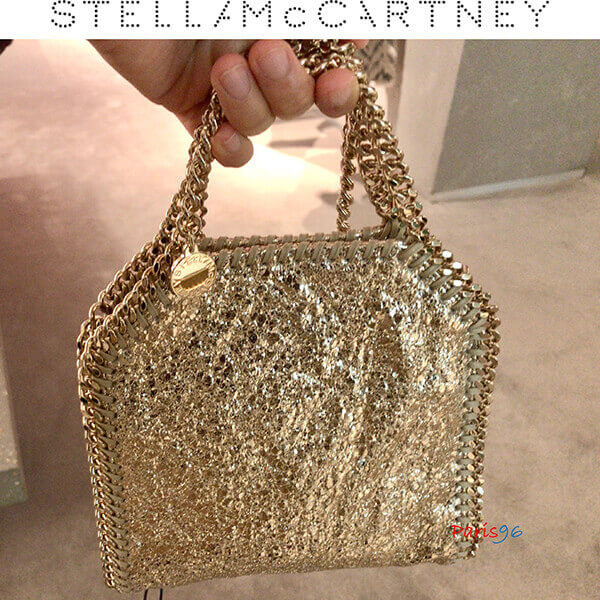 超レア!!ステラ マッカートニー 偽物 バッグ[Stella McCartney]ファラベラ タイニートート Goldラメ