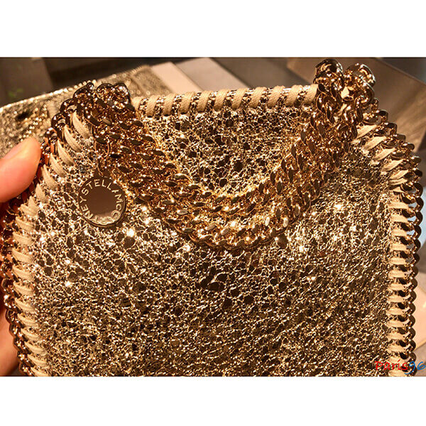 超レア!!ステラ マッカートニー 偽物 バッグ[Stella McCartney]ファラベラ タイニートート Goldラメ