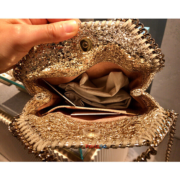 超レア!!ステラ マッカートニー 偽物 バッグ[Stella McCartney]ファラベラ タイニートート Goldラメ