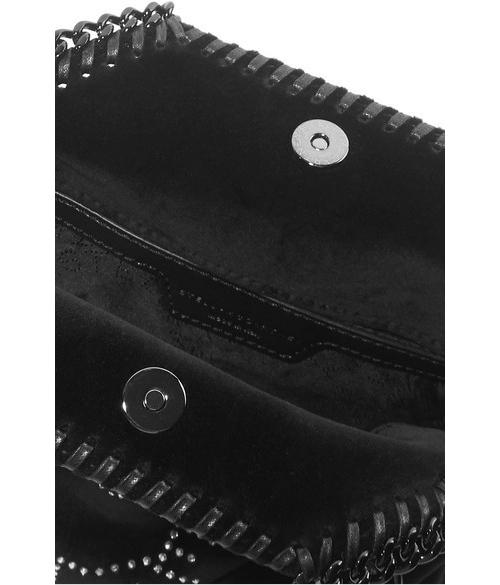 ステラマッカートニースーパーコピー STELLA MCCARTNEY Falabella Tiny embellished velvet tote