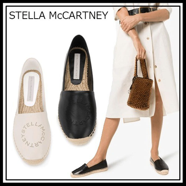 ステラマッカートニー 偽物☆STELLA McCARTNEY ロゴ エスパドリーユ