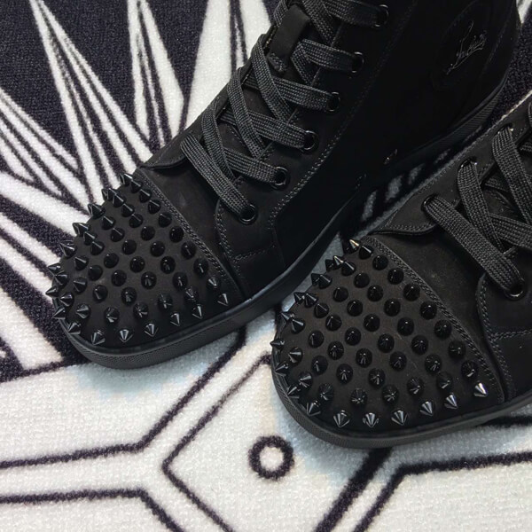 16AW 限定再入荷 Christian Louboutin★クリスチャン ルブタンコピー★ ルイス グリッタースパイクスニーカー スタッズ