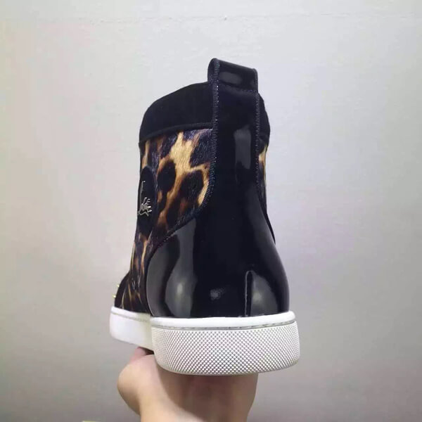16新作 Christian Louboutin クリスチャン ルブタンコピー LOUIS レオパードストーンスニーカー 1150109M154