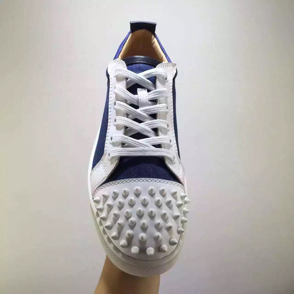 クリスチャン ルブタンスニーカーコピー スリッポンスパイク デニム Christian Louboutin Louis SS16新作