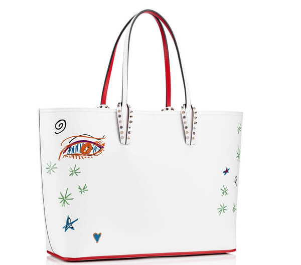 18SS 新作 クリスチャン ルブタンコピー CHRISTIAN LOUBOUTIN CABATA TOTE BAG ☆ 爽やか白！☆11850103047