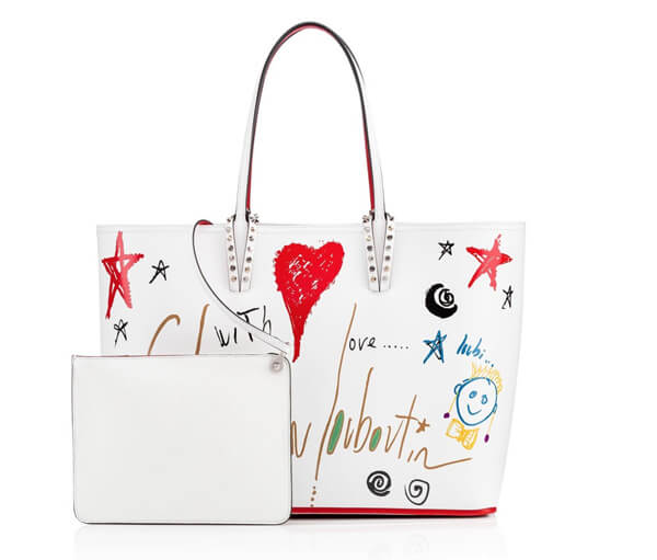 18SS 新作 クリスチャン ルブタンコピー CHRISTIAN LOUBOUTIN CABATA TOTE BAG ☆ 爽やか白！☆11850103047