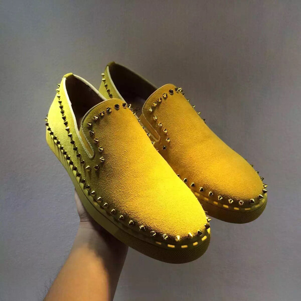16AW ☆ルブタンコピーメンズ☆★PIK BOAT ネイビー ★スリッポン 1130280V052