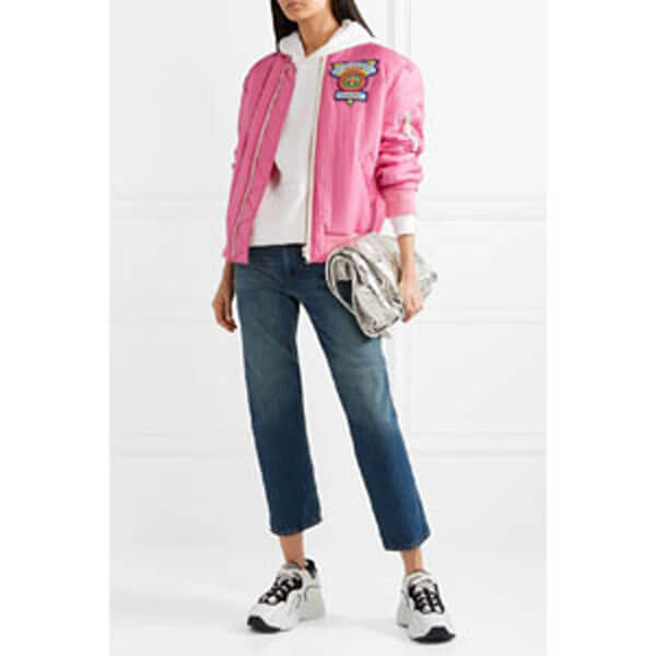 グッチ 偽物 コート グッチ MA-1★素敵！Appliqued satin shell bomber Jacket