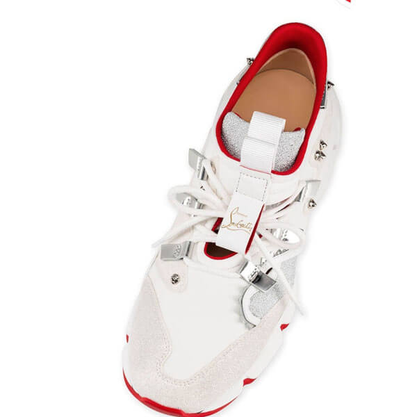 ルブタン スニーカー コピー 関税込☆新作☆Christian Louboutin Red Runner スタッズ付 オーロラ スニーカー