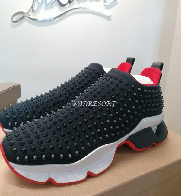 ルブタン スニーカー 偽物 21AW 新作★Christian Louboutin Spike Sock ブルー★スニーカー 1190270U638
