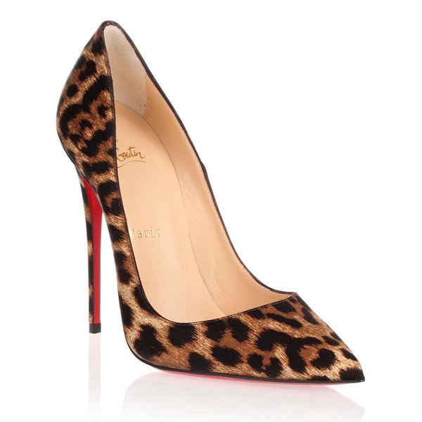 18SS 新作大人気 クリスチャン ルブタンコピー CHRISTIAN LOUBOUTIN★So Kate レオパードサテン 120mm